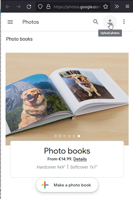 Google photos step 1